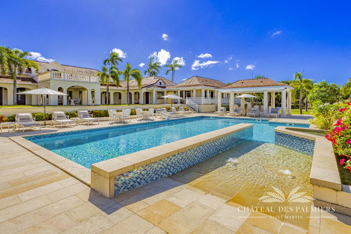 5.Location villa Chateau des Palmiers accés mer Terres Basses Saint Martin_piscine